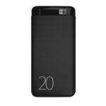 Heatz 20000 mAh 18 W Power Bank  (Black, Lithium Polymer, Fast Charging for Mobile)