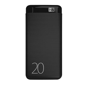 Heatz 20000 mAh 18 W Power Bank  (Black, Lithium Polymer, Fast Charging for Mobile)