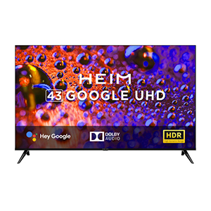 HEIM LED 43 Inches (109 cm) HM 43 FHGAVE Google FHD LED Tv | Bezel-Less G Series- (FHGAVE)